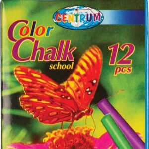 Kriit, koolikriit värviline 80mm, läbimõõt 7,5mm, 12 tk pakis