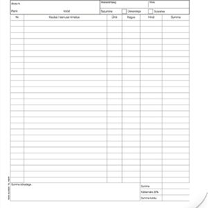 Blankett Arve A4 pikuti, 100 lehte, isekopeeruv