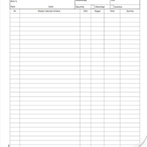 Blankett Saateleht A4 pikuti, 100 lehte,  isekopeeruv CFB