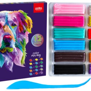 Plastiliin 12 värvi OSIRIS Eco-Technology, 240g