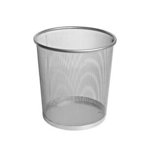 Prügikorv 15L Forofis, ümar metallsõrestik hõbe