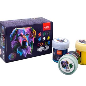 Guaššvärvid 6 värvi OSIRIS, 20ml