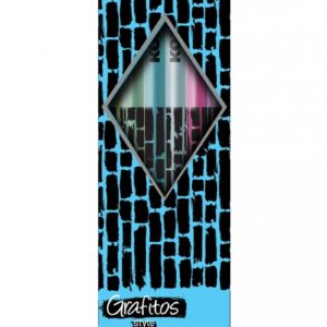 Harilik pliiats kolmnurkne kummiga KORES Style Cracked HB, 6tk hind