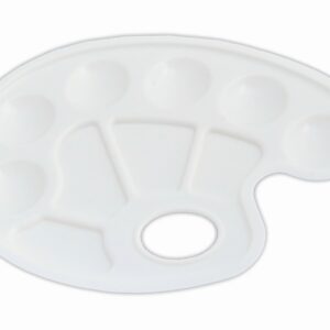 Palett Osiris näpuauguga, 6 värviauku, 4 segamisauku, riputuspakis