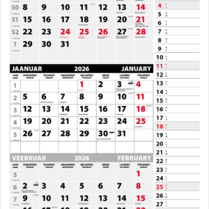 Seinakalender Trio Memo põhi augustatud tagapapita